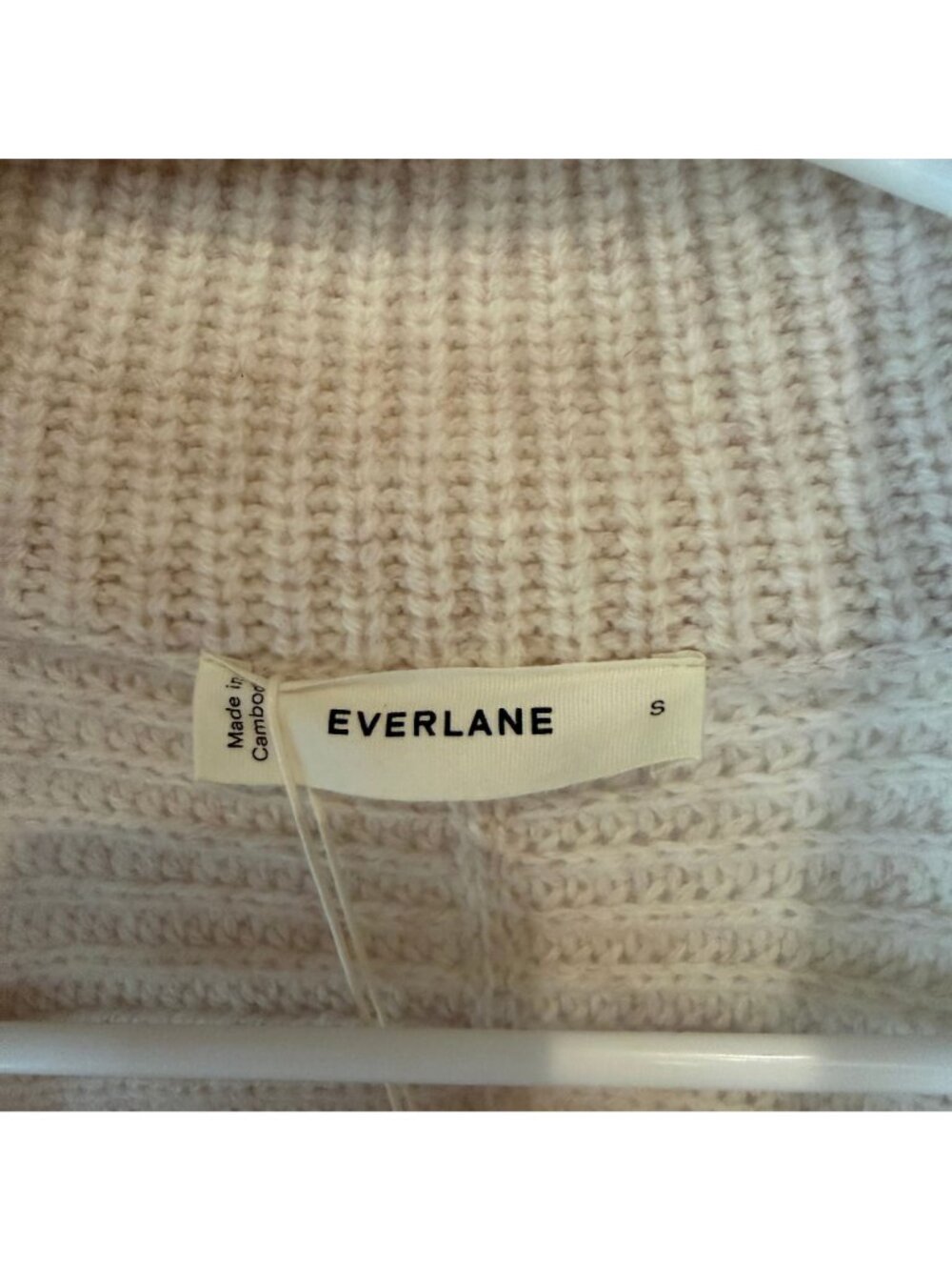 The Half-Zip Sweater in Luxe Merino Heathered Oat Women's Size Small New W Tags! - Picture 3 of 6